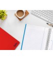 Cuaderno espiral liderpapel a4 micro smart tapa blanda 80h 75gr horizontal 7mm doble margen 4 taladros colores