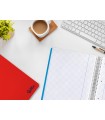 Cuaderno espiral liderpapel a4 micro smart tapa blanda 80h 75gr cuadro 5mm doble margen 4 taladros colores