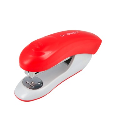 Grapadora q connect kf14206 plastico abs roja capacidad 20 hojas