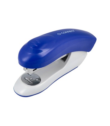 Grapadora q connect kf14205 plastico abs azul capacidad 20 hojas