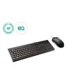 Set teclado y raton kensington km100 eq ecologico con cable color negro