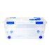 Contenedor plastico plasticforte n 7 transparente con tapa 61l 73x41x32 cm