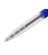 Boligrafo q connect retractil con clip diseno fino tinta aceite 07 mm color azul