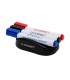 Borrador q connect magnetico con rotulador negro rojo y azul para pizarra blanca