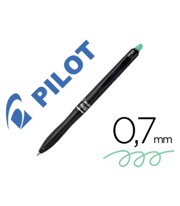 Boligrafo pilot frixion ball plus borrable 07 mm punta media verde