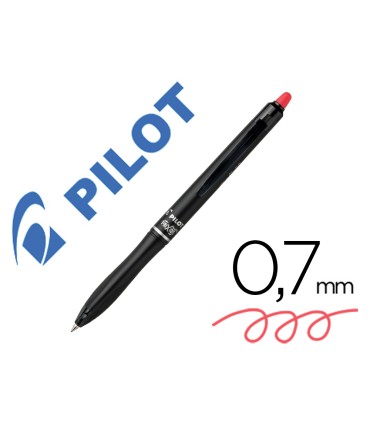 Boligrafo pilot frixion ball plus borrable 07 mm punta media rojo