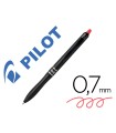 Boligrafo pilot frixion ball plus borrable 0,7 mm punta media rojo