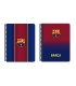 Cuaderno espiral safta cuarto 80 h 60 gr cuadro 4 mm tapa extradura fc barcelona 1 equipacion 20 21