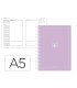 Agenda escolar antartik 25 26 espiral essentials morado diapagina a5 bilingue papel fsc 80 gr