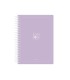 Agenda escolar antartik 25 26 espiral essentials morado diapagina a5 bilingue papel fsc 80 gr