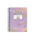 Agenda escolar liderpapel 25 26 espiral 2000 s random morado dia pagina a5 bilingue papel fsc 80 gr