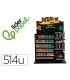 Rotulador liderpapel acrylic expositor madera sobremesa de 514 unidades colores surtidos con tester