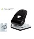 Taladrador q connect kf14221 2 taladros color negro abertura 35 mm capacidad 40 hojas