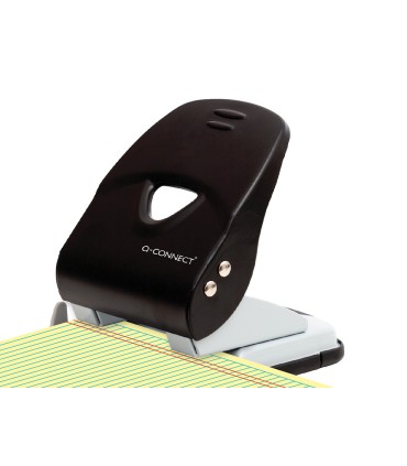 Taladrador q connect kf14221 2 taladros color negro abertura 35 mm capacidad 40 hojas