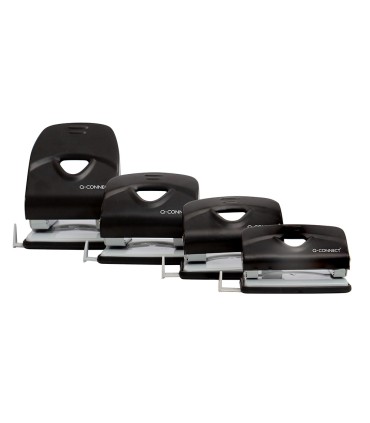 Taladrador q connect kf14221 2 taladros color negro abertura 35 mm capacidad 40 hojas