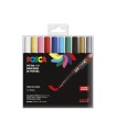 Rotulador uni posca pcf-350/10c marcador de pintura punta de pincel blister de 10 unidades