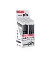 Rotulador uniball pin calibrado micrometrico color negro expositor de 12 blister de 3 unidades