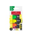 Rotulador faber castell neon txtlnr fluorescente blister de 4 unidades colores surtidos