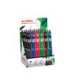 Boligrafo alpino dot tinta aceite expositor de 24 unidades colores surtidos