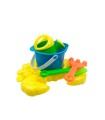Conjunto cubo de playa stetro para jugar con la arena 7 piezas cangrejo