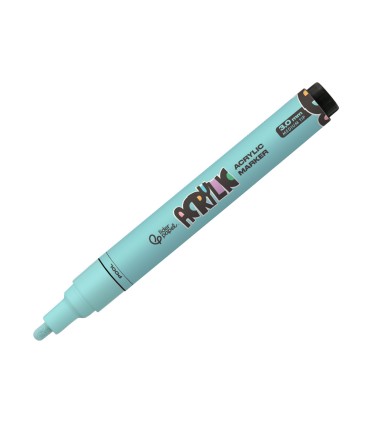 Rotulador liderpapel acrylic base agua todo tipo de superficie punta redonda 3 mm verde menta