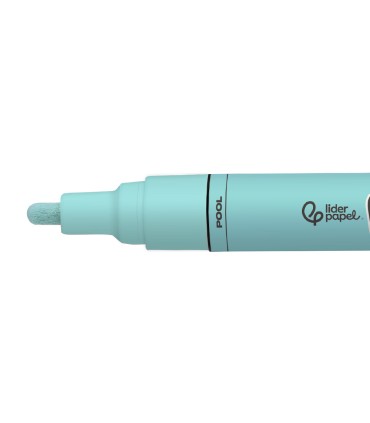 Rotulador liderpapel acrylic base agua todo tipo de superficie punta redonda 3 mm verde menta