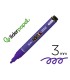 Rotulador liderpapel acrylic base agua todo tipo de superficie punta redonda 3 mm purpura