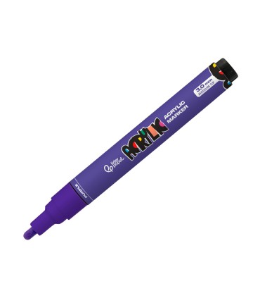 Rotulador liderpapel acrylic base agua todo tipo de superficie punta redonda 3 mm purpura