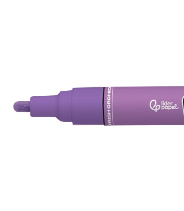 Rotulador liderpapel acrylic base agua todo tipo de superficie punta redonda 3 mm malva