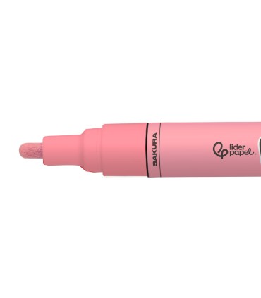 Rotulador liderpapel acrylic base agua todo tipo de superficie punta redonda 3 mm rosa sakura