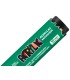 Rotulador liderpapel acrylic base agua todo tipo de superficie punta rectangular 10 mm verde