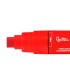 Rotulador liderpapel acrylic base agua todo tipo de superficie punta rectangular 10 mm rojo