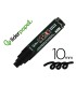 Rotulador liderpapel acrylic base agua todo tipo de superficie punta rectangular 10 mm negro