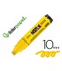 Rotulador liderpapel acrylic base agua todo tipo de superficie punta rectangular 10 mm amarillo