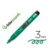 Rotulador liderpapel acrylic base agua todo tipo de superficie punta redonda 3 mm verde