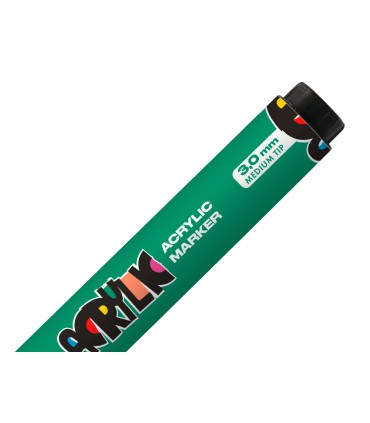 Rotulador liderpapel acrylic base agua todo tipo de superficie punta redonda 3 mm verde