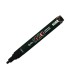 Rotulador liderpapel acrylic base agua todo tipo de superficie punta redonda 3 mm negro