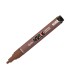 Rotulador liderpapel acrylic base agua todo tipo de superficie punta redonda 3 mm marron