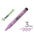 Rotulador liderpapel acrylic base agua todo tipo de superficie punta redonda 3 mm lila