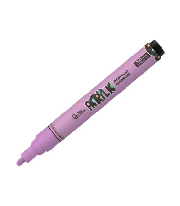 Rotulador liderpapel acrylic base agua todo tipo de superficie punta redonda 3 mm lila