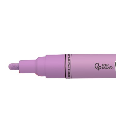 Rotulador liderpapel acrylic base agua todo tipo de superficie punta redonda 3 mm lila