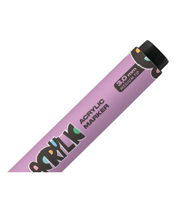 Rotulador liderpapel acrylic base agua todo tipo de superficie punta redonda 3 mm lila