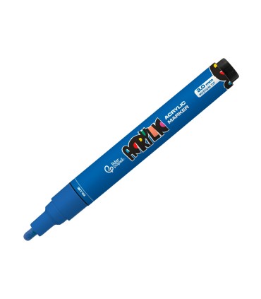 Rotulador liderpapel acrylic base agua todo tipo de superficie punta redonda 3 mm azul