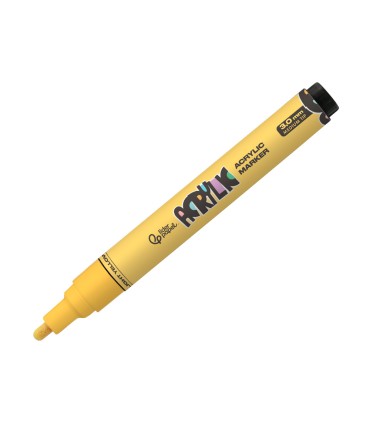 Rotulador liderpapel acrylic base agua todo tipo de superficie punta redonda 3 mm amarillo claro