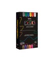 Rotulador liderpapel acrylic base agua todo tipo de superficie punta redonda 3 mm caja de 12 unidades colores