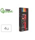 Rotulador liderpapel acrylic base agua todo tipo de superficie punta redonda 3 mm caja de 4 unidades colores
