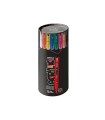 Rotulador liderpapel acrylic base agua todo tipo de superficie punta redonda 3 mm caja de 8 unidades colores
