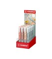 Rotulador stabilo fluorescente fino swing cool nature colors expositor de 16 unidades colores surtidos