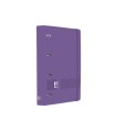 Carpeta 4 anillas oxford europeanbinder live&go tapa polifoam din a4 + recambio 120 hojas cuadro 5 mm lila