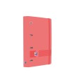 Carpeta 4 anillas oxford europeanbinder live&go tapa polifoam din a4 + recambio 120 hojas cuadro 5 mm sandia